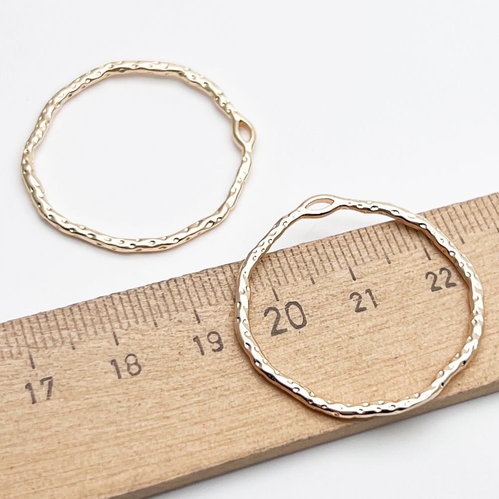 Коннектор Кольцо, цвет золото, размер около 30*31 мм, цена за 1 шт