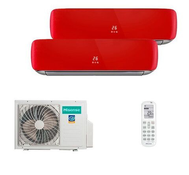 Мульти сплит-система Hisense на 2 комнаты (20+35 кв.м.) Red