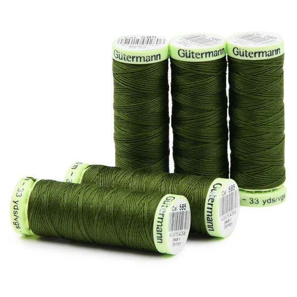 Нитки отделочные Gutermann Top Stitch 30 (30 метров), 5 кат. | 585 т.папоротник