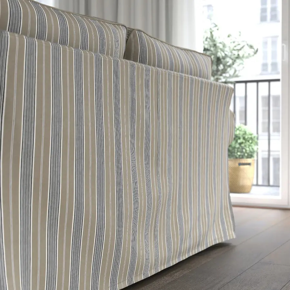 Угловой диван - IKEA EKTORP/ЭКТОРП ИКЕА, бежевый/разноцветный