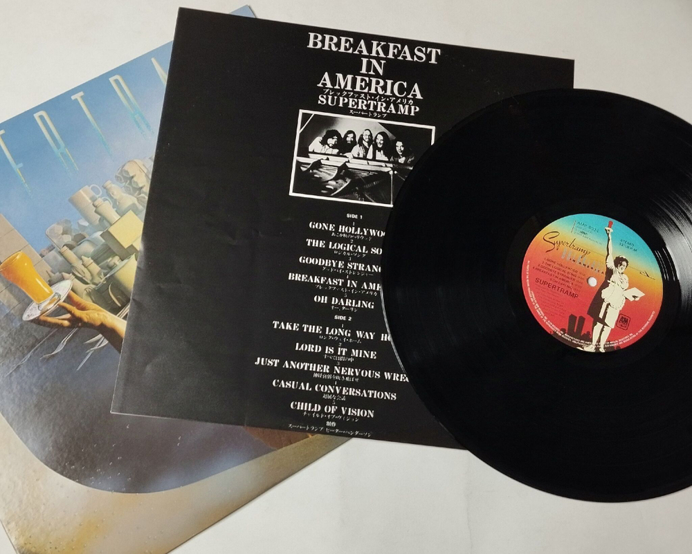 Винтажная виниловая пластинка LP Supertramp Breakfast In America (Japan 1979) (No Obi) Gone Hollywood
