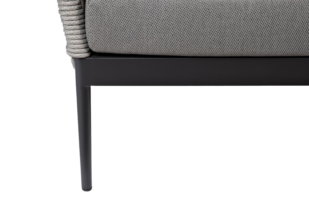 Диван двухместный уличный 83x177x81см Garda Decor Марра темно-серый