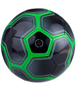 Мяч футбольный Intro №5, черный/зеленый
