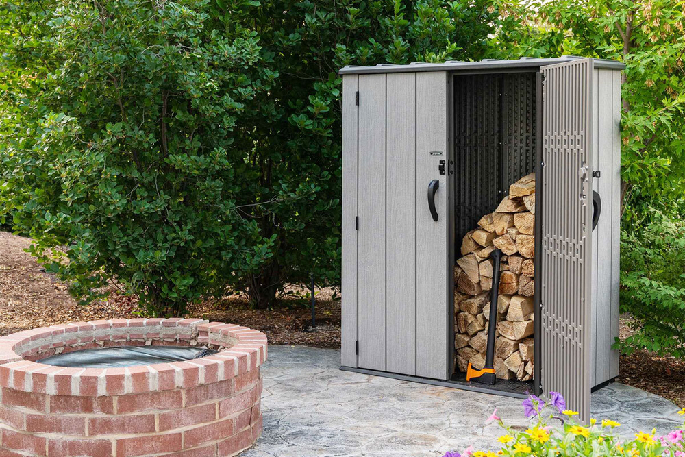 Ящик-шкаф LifeTime WoodLook, 1500 л, серый