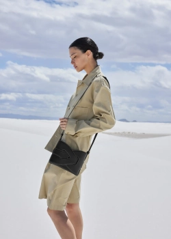 POLENE СУМКА NODDE, ЧЕРНЫЙ/БЕЛЫЙ