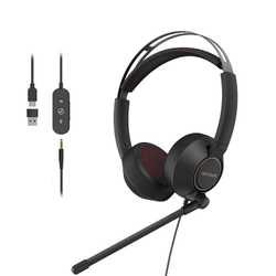 Nuroum HP11DU (черный) гарнитура, поворотные динамики на 270°