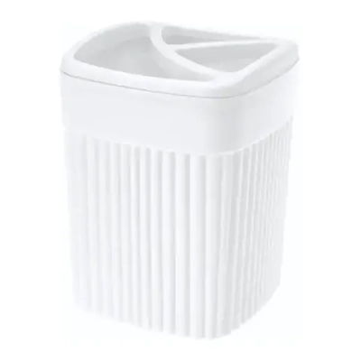 СТАКАН ДЛЯ ЗУБНЫХ ЩЕТОК VELVET 90х119ММ, 0,65Л (Белый)