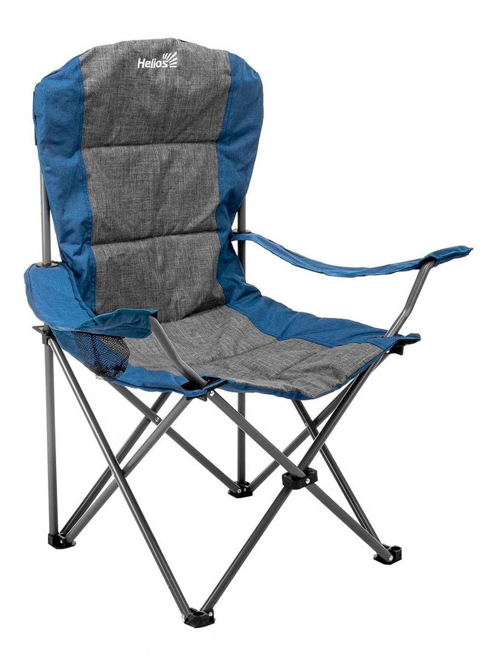Кресло складное Helios синий/серый (HS-244-BG)