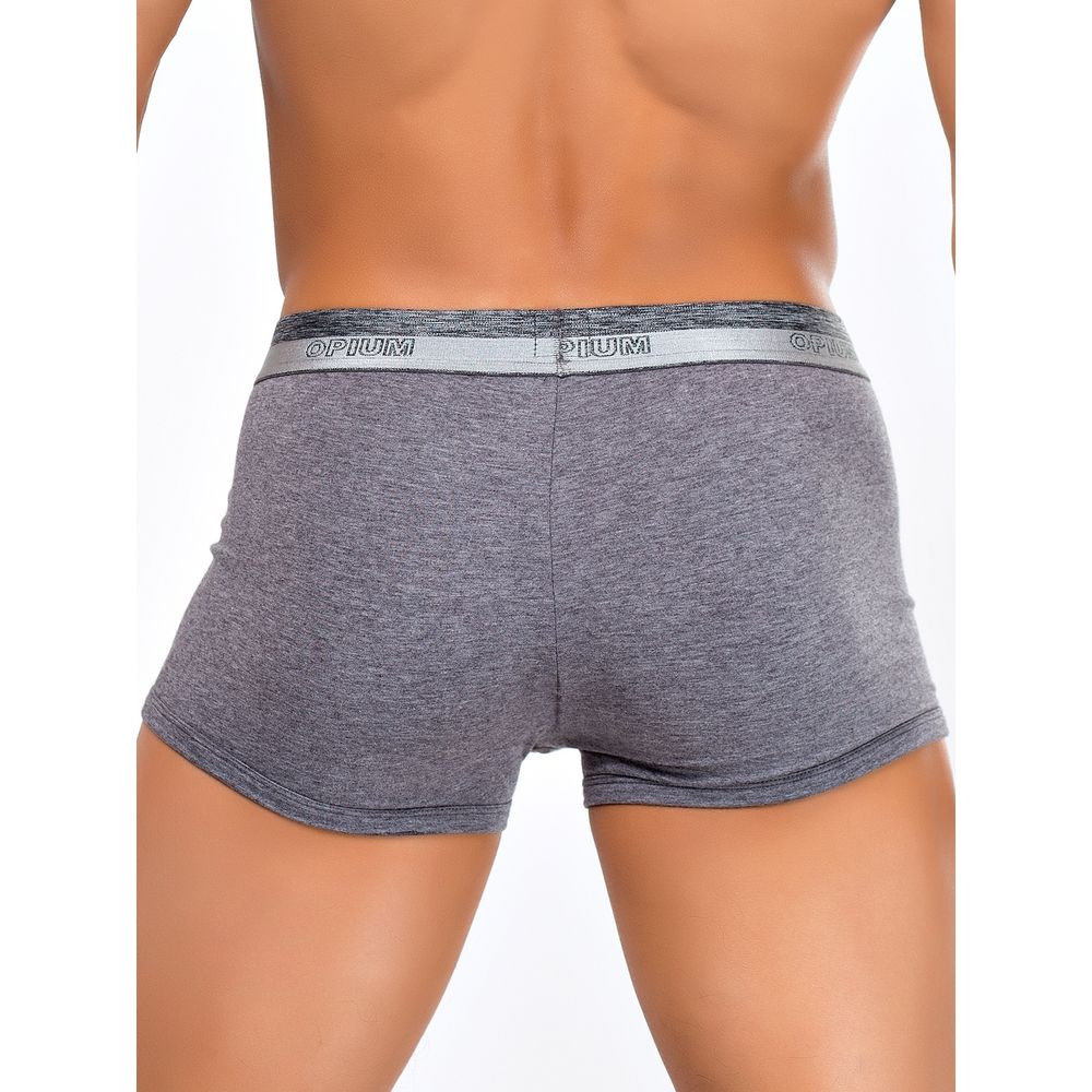 Мужские трусы боксеры темно-серый меланж Opium Boxer R107