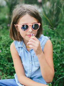 С/з очки Babiators Blue Series Polarized Keyhole. Уезжаю на выходные (The Weekender). Дыня. Серебряные зеркальные линзы