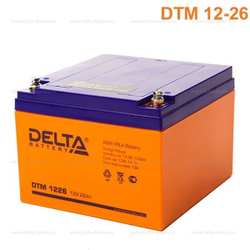 Аккумуляторная батарея Delta DTM 1226 (12V / 26Ah)