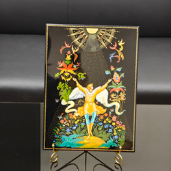 Панно Палех "Иван и Жар-птицы"