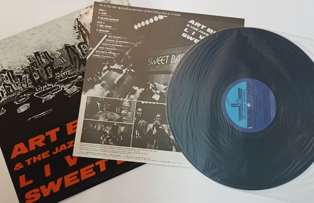 Винтажная виниловая пластинка LP Art Blakey and The Jazz Messengers Live At Sweet Basil (Japan 1985)