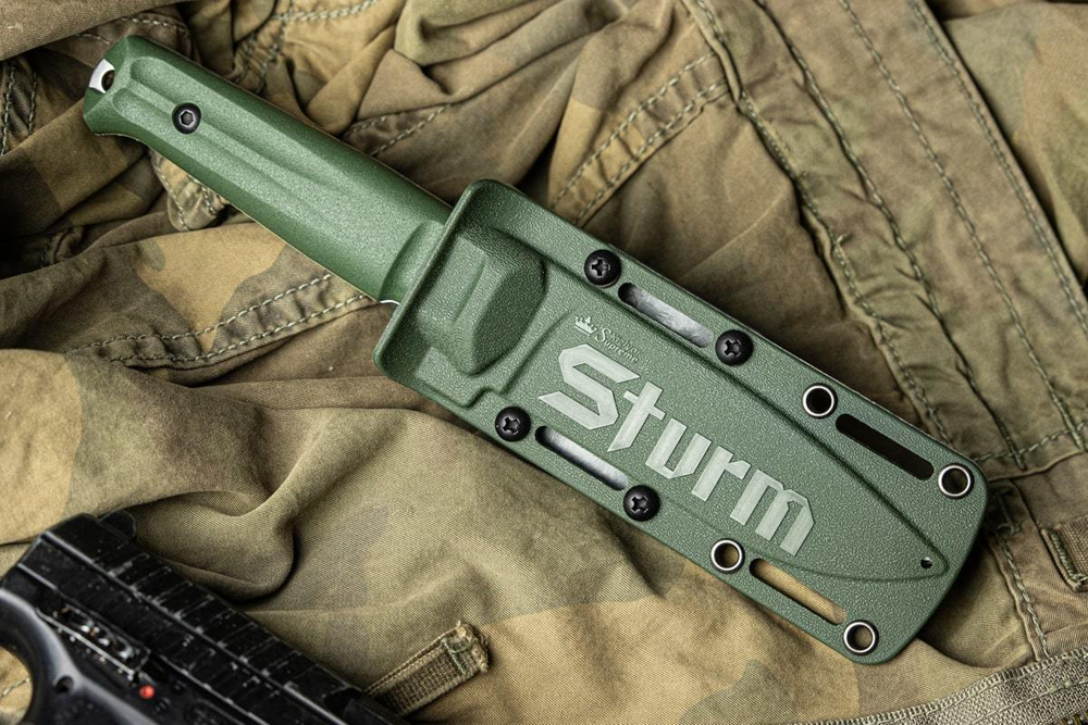 Нож Kizlyar Supreme Sturm AUS-8 SW Olive
