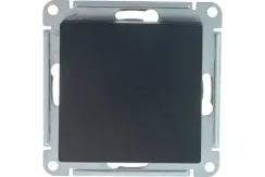 Выключатель Systeme Electric ATLASDESIGN 1 клавиша проходной промежуточный карбон 36220