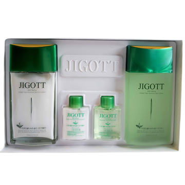 JIGOTT Набор увлажняющих средств для мужчин экстракт зеленого чая WELL-BEING GREEN TEA HOMME SKIN CARE 2SET  подарочный