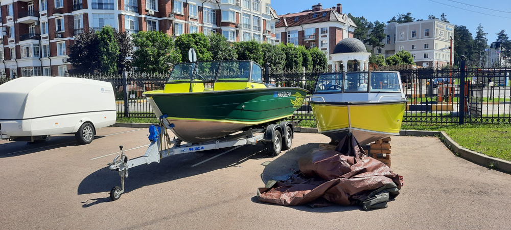 Готовый комплект Алюминиевая моторная лодка Гиргис 470