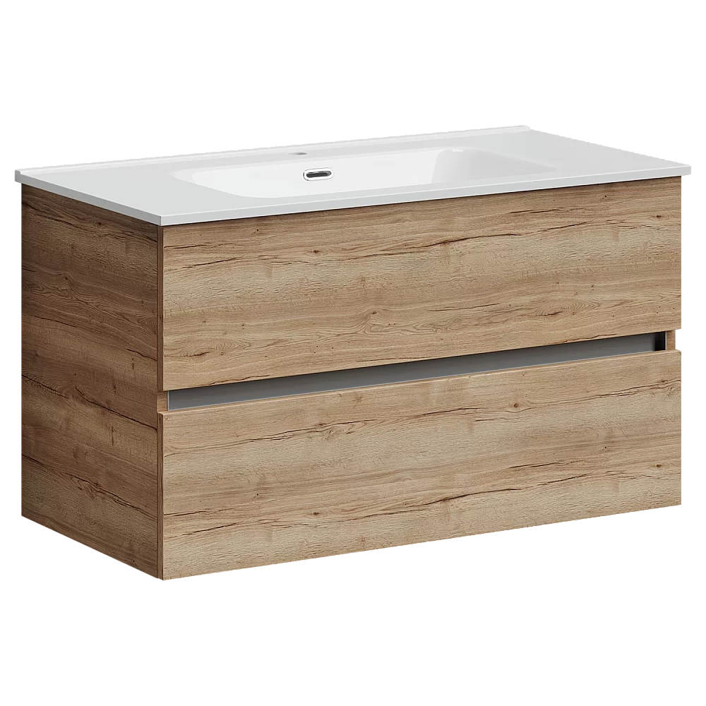 Тумба с раковиной Sancos Urban UR90EG дуб галифакс