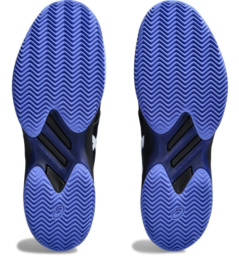 Мужские кроссовки теннисные Asics Solution Swift FF Clay - черный, небесный