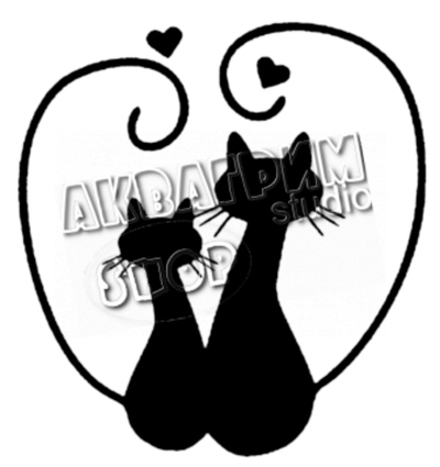 Трафарет для блеск тату "Котики №2