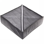 Кофр - органайзер для хранения вещей «ФЛЭТ», цвет тёмно - серый, 7 отделений, 32*32*10см