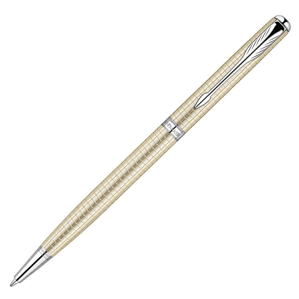 Parker Sonnet Slim K435 PREMIUM Cisele Decal CT 925 (7.9гр) Mblack (S0912530)