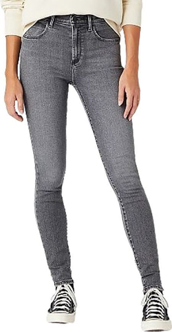 Джинсы Wrangler HIGH RISE SKINNY серый