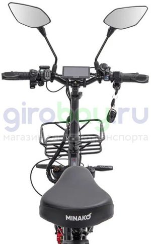 Электровелосипед Minako F10 Pro Dual 48V/20Ah (полный привод) 2025 года - Красный обод фото №6