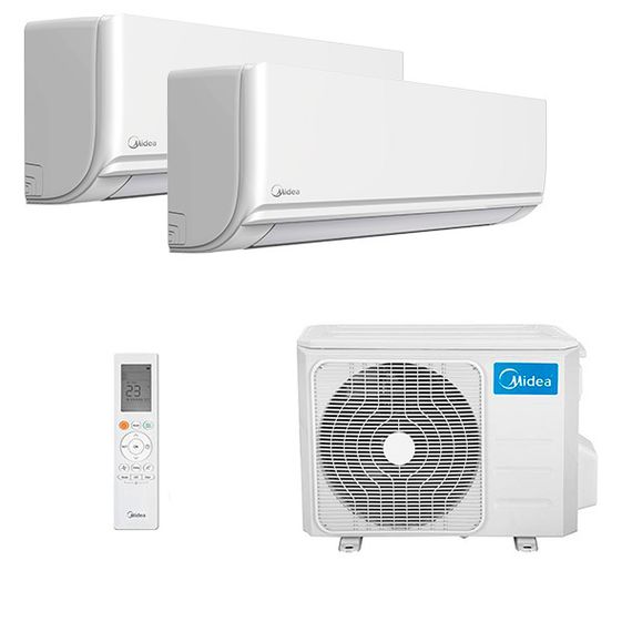 Мультисплит система на 2 комнаты Midea MMAG2-09N8D0-I x 2 / M2OH-14HFN8-Q1