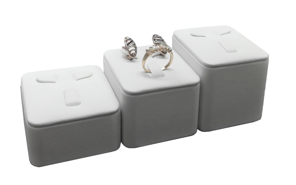 Набор подставок для 3 гарнитуров/3 язычка/накладка/основание/ф.№1 (ПЭТ карман)/Н-40,50,60 мм.