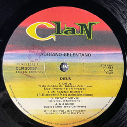 Винтажная виниловая пластинка LP Adriano Celentano Deus (Italy 1981)