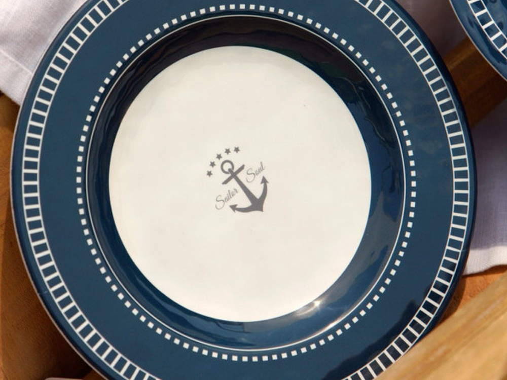 Тарелки небьющиеся десертные "Sailor Soul", 20,5 см, 6 шт (10262613)