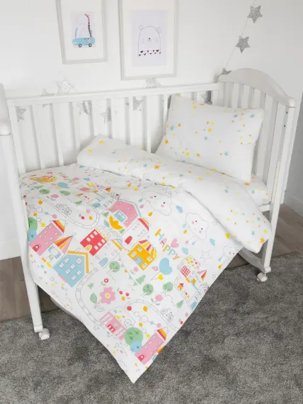 Постельное белье детское Baby Nice 120х60 см в кроватку поплин