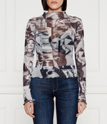 Блузка ADRIANA GUESS - серый(W4YP04 KBBF2)