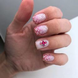 Лак для стемпинга Swanky Stamping Metallic 04, красный 10мл.