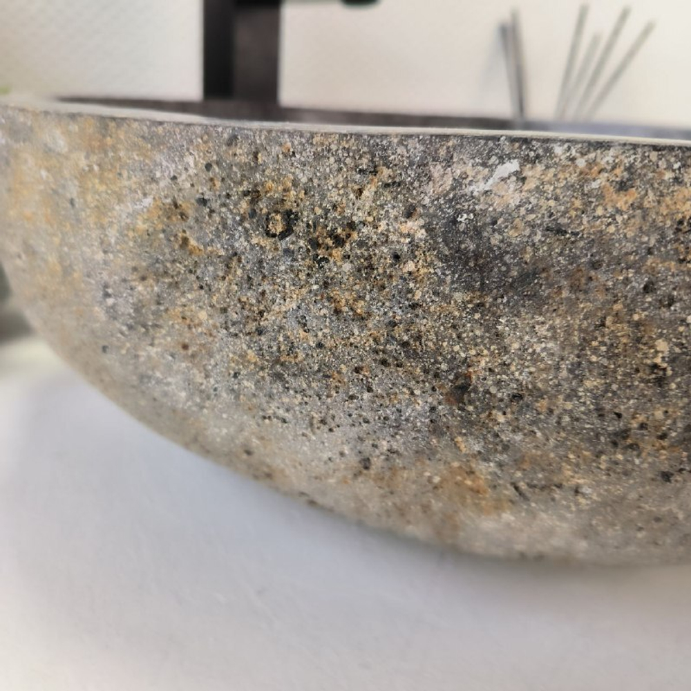 Раковина из речного камня RS-63328 (47*45*15) 0122