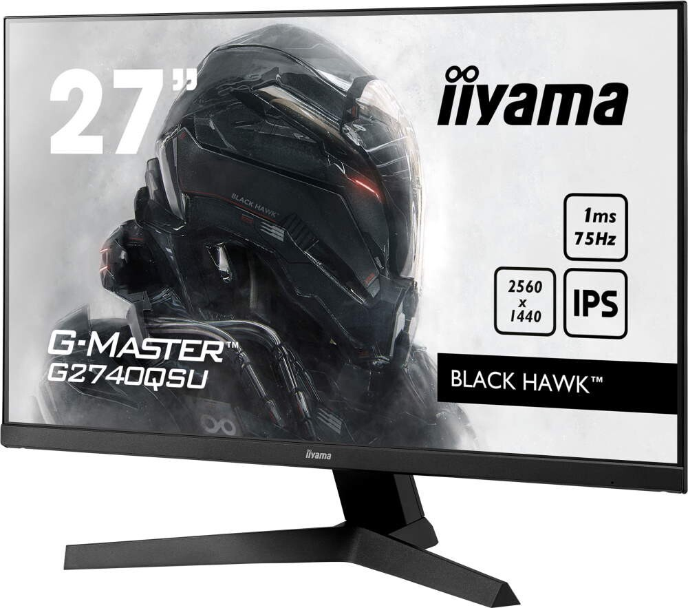 Монитор Iiyama 27;; G-Master G2740QSU-B1 2560x1440 IPS LED 75Гц 1ms FreeSync HDMI DisplayPort