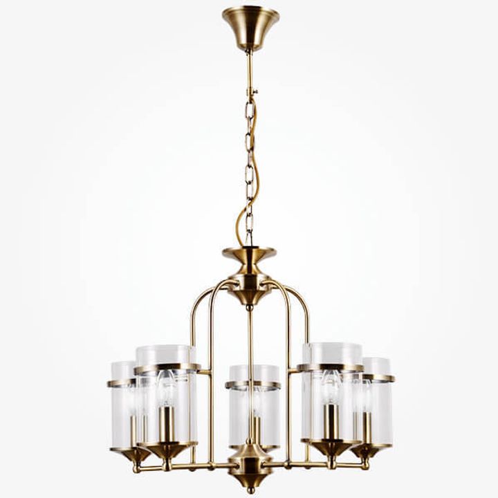 Подвесная люстра Eurosvet 60040/5 античная бронза