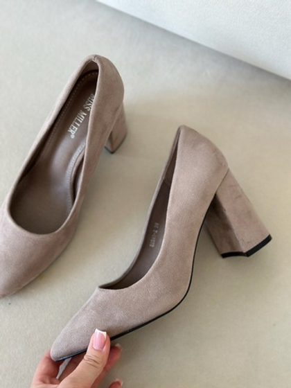 Туфли из эко замши