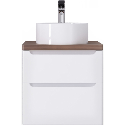 Тумба с раковиной Jorno Wood 60 см wood.01.60/P/W белая