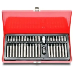 Набор бит 40 предметов DEKECR-V (TORX, SPLINE, HEX) из хромованадиевой стали