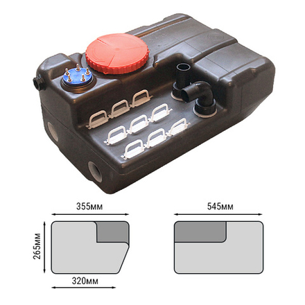 Бак для "черных вод" горизонтальный 40 литров