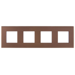 SKANDY Рамка 4-местная SK-F34Br металл шоколад IEK