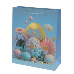 GAEM Пакет подарочный (бумага 210г/м2, блок микс 12шт), L26 W10 H31,5 см, 4в.