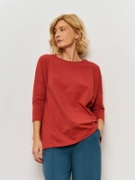 Лонгслив оверсайз с рукавом 3/4