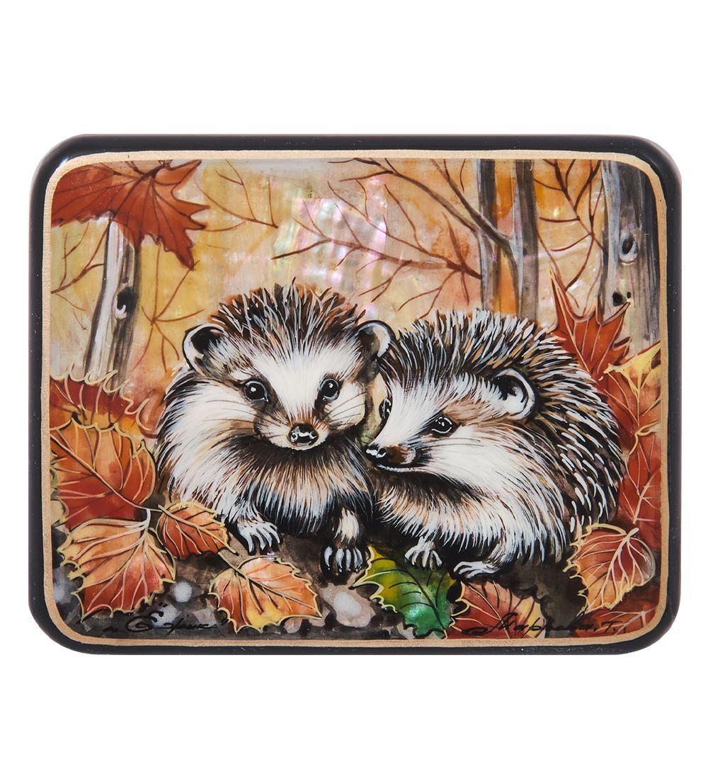 Народные промыслы ШК-55/156-E Шкатулка «Ежики» исп. Маркова