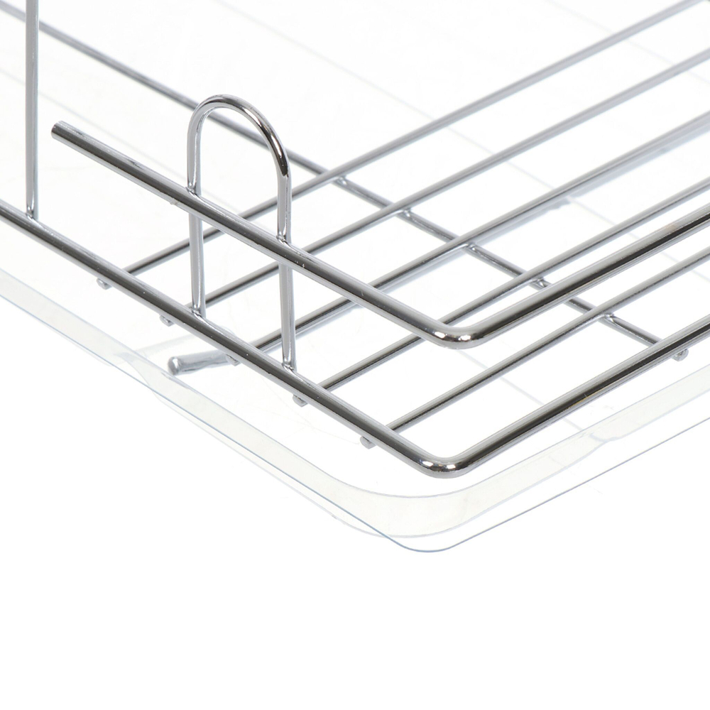 Сушилка для посуды, углеродистая сталь, с поддоном, 44.2х26.2х26 см, U000036