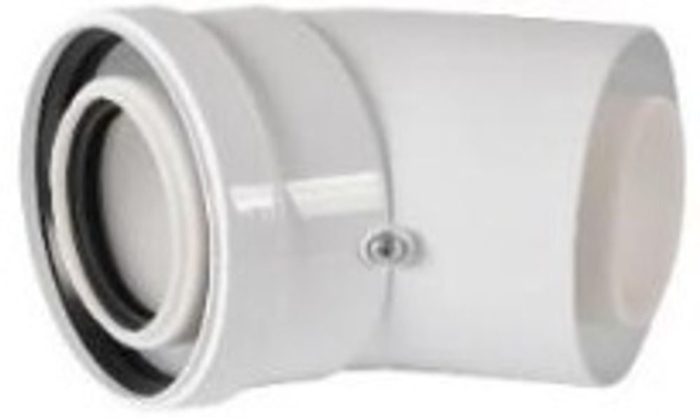 ROMMER RCA-8610-000045 Отвод конденсационный угол 45гр. Ø60/100