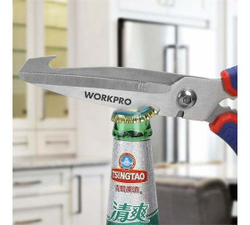 Многофункциональные кухонные ножницы WORKPRO 250 мм WP214006