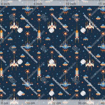 8-битная космоческая игра by МильваАрт 441 DPI